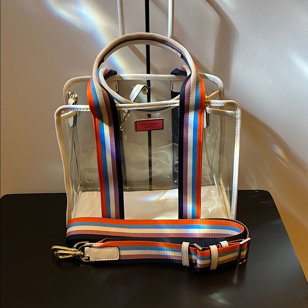Kate Spade Sam-See through clear crossbody satchel